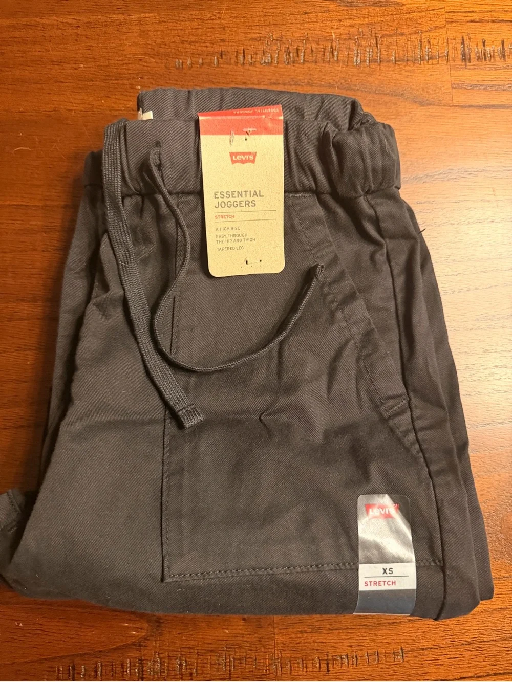 Levi's Black Essential Joggers with Drawstring